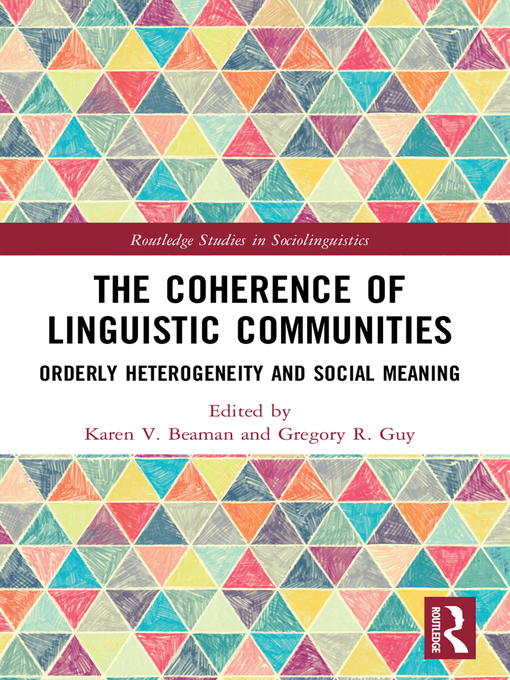 Title details for The Coherence of Linguistic Communities by Karen V. Beaman - Wait list